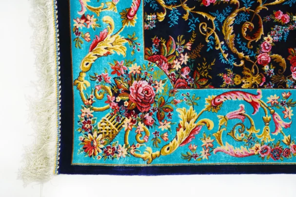 Qaleen Carpets A close-up of a Qaleen Carpet's intricate design