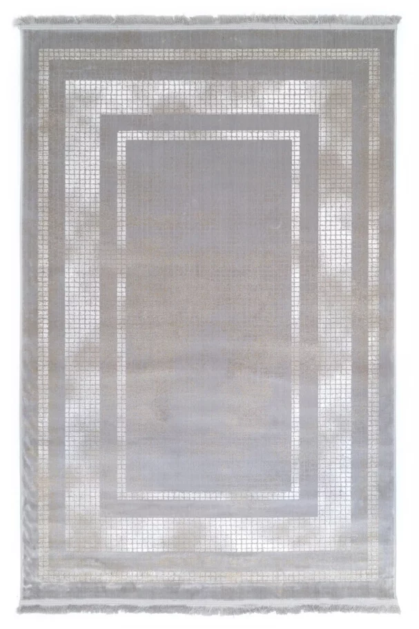 A stunning Qaleen Carpets rug with a unique blend of traditional and modern design elements, featuring a central medallion