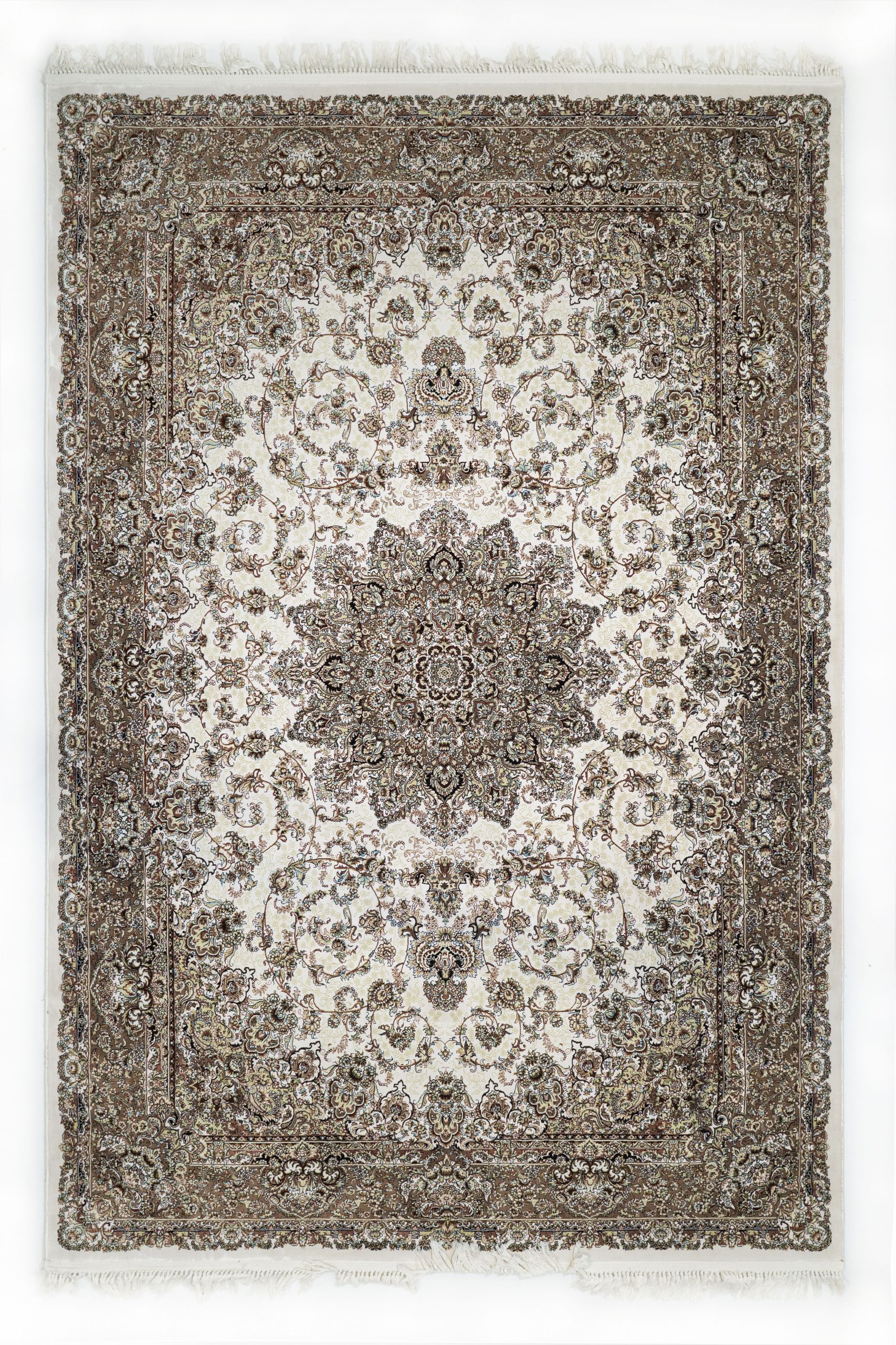 Classic Persian medallion – Zomorod Mashad Collection – 6″7x10ft