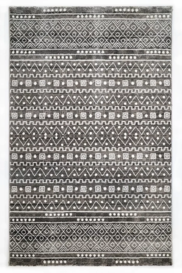 A high-quality, hand-knotted Qaleen Carpets rug with a traditional, intricate design in a neutral, earthy color palette
