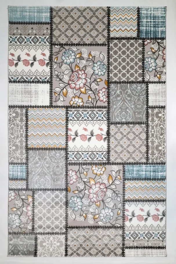 A beautiful, high-quality carpet with a unique, intricate design, perfect for adding a touch of elegance to any room,