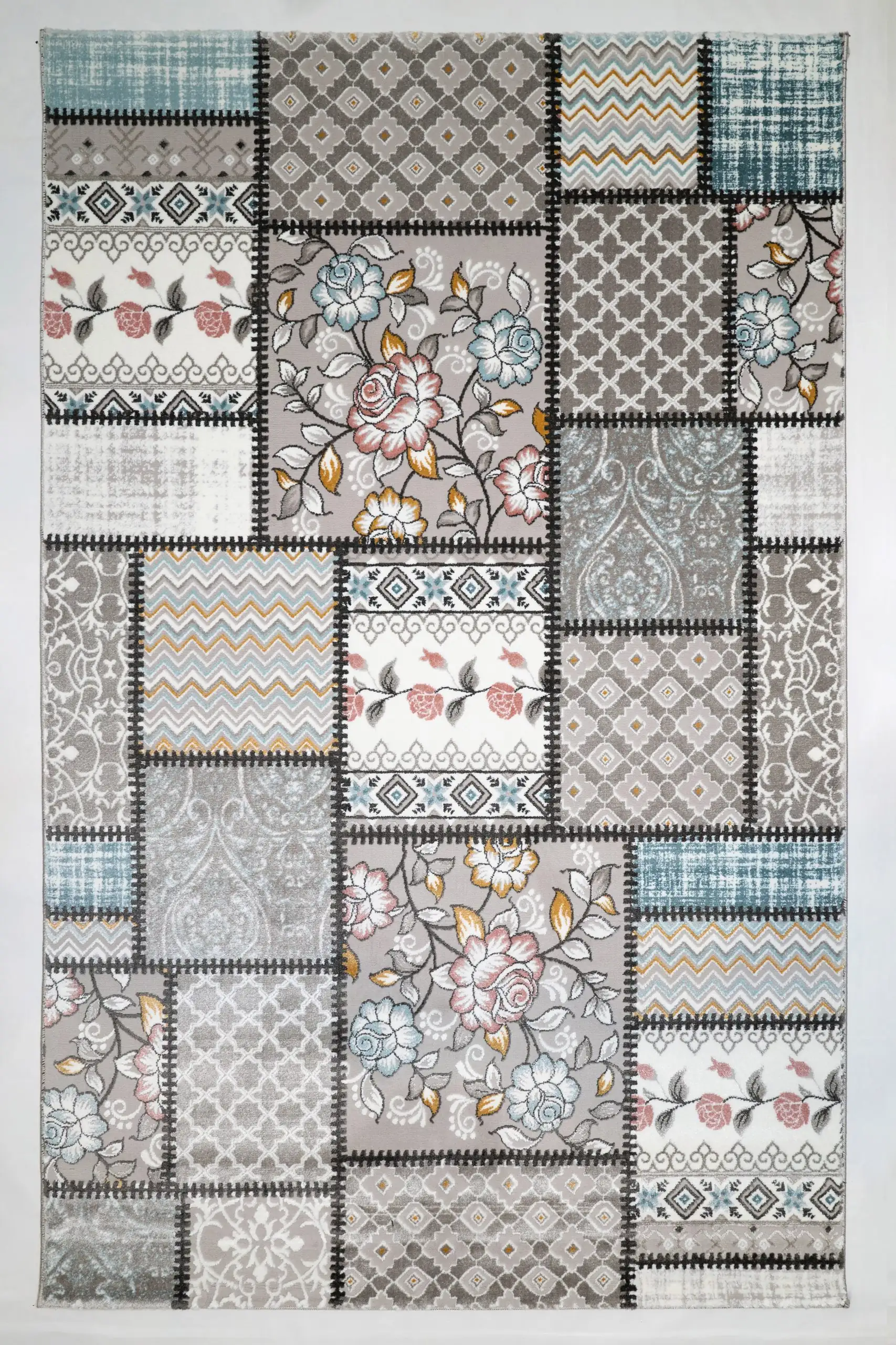 A beautiful, high-quality carpet with a unique, intricate design, perfect for adding a touch of elegance to any room,