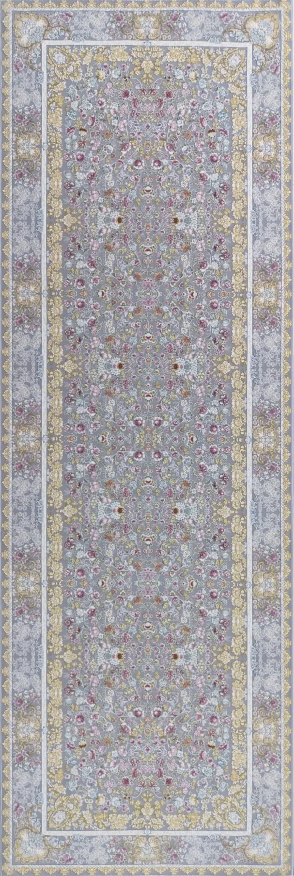 A stunning Qaleen Carpets rug with intricate patterns and colors, perfect for adding a touch of elegance to any room