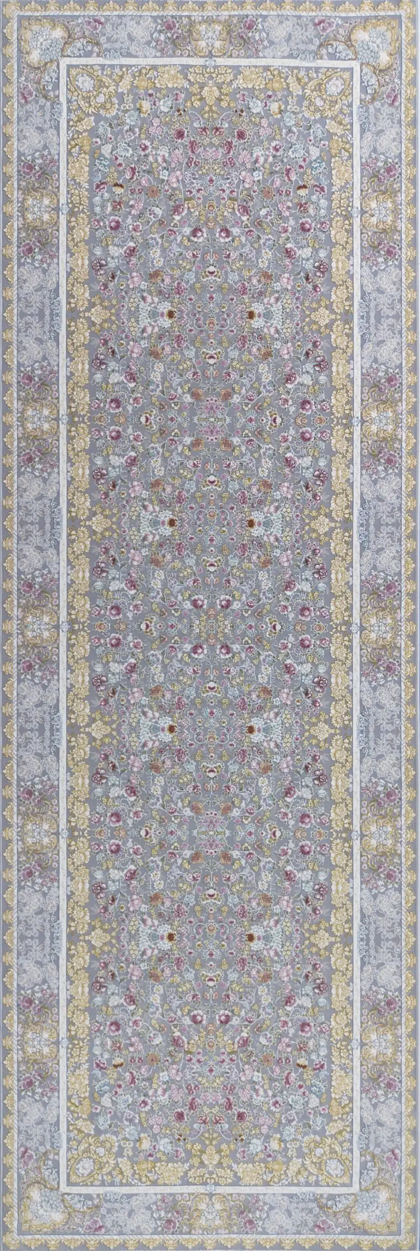 A stunning Qaleen Carpets rug with intricate patterns and colors, perfect for adding a touch of elegance to any room