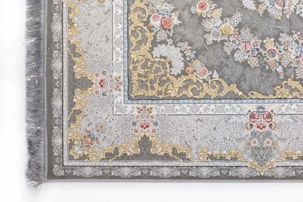 Carpets A beautiful, intricately designed carpet with a mix of floral and geometric patterns, featuring a rich, vibrant