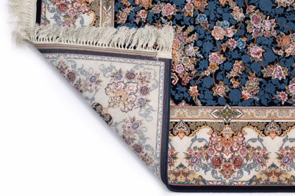 A beautifully crafted carpet with intricate patterns and a rich, vibrant color palette, showcasing the art of carpets and