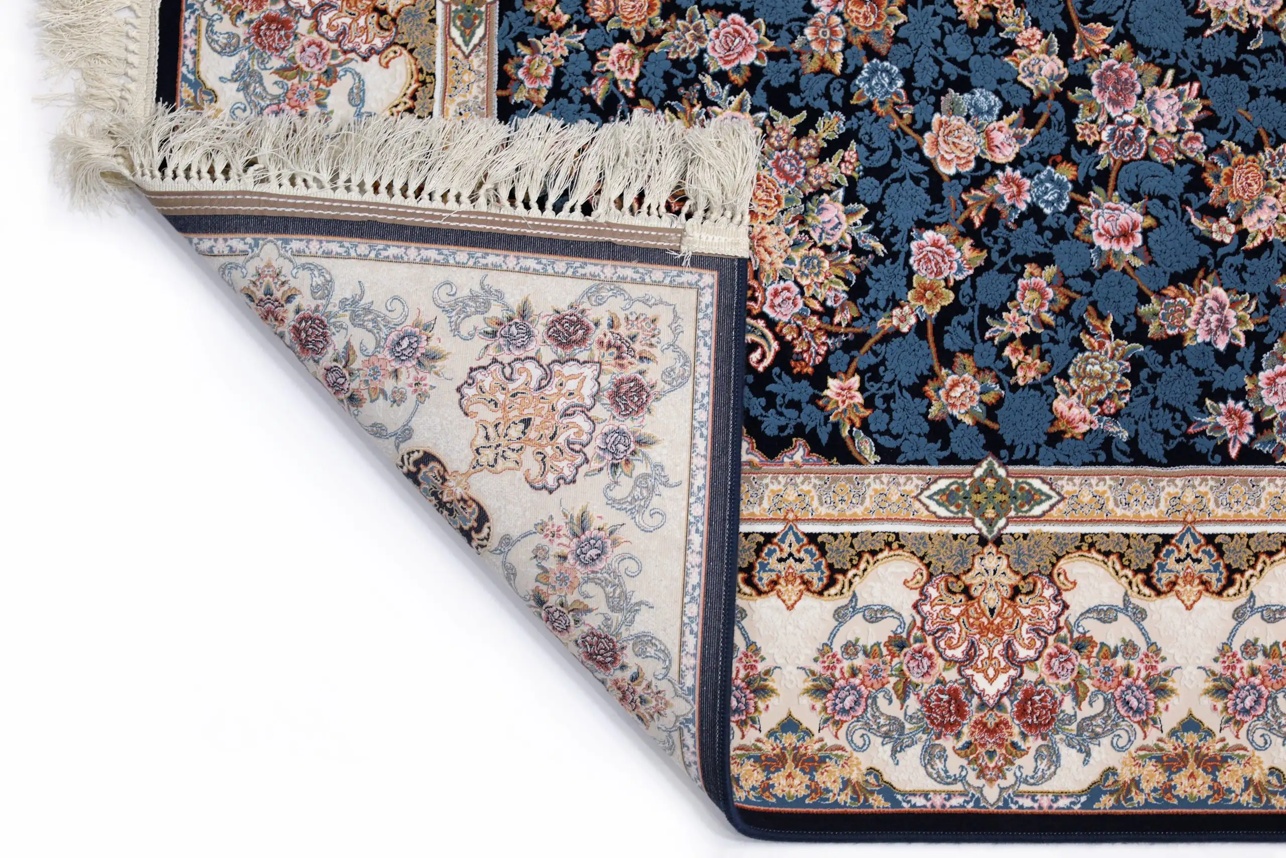 A beautifully crafted carpet with intricate patterns and a rich, vibrant color palette, showcasing the art of carpets and