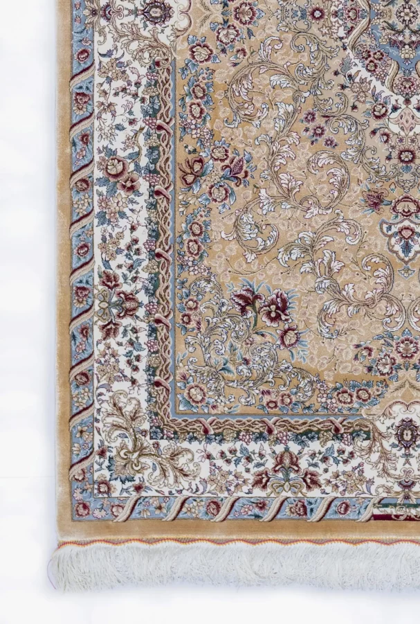 Carpets A beautiful, intricately designed carpet with a rich, vibrant pattern, perfect for adding a touch of elegance to any