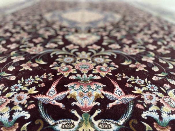 Carpets A beautifully designed carpet with intricate patterns and colors, showcasing the art of carpeting