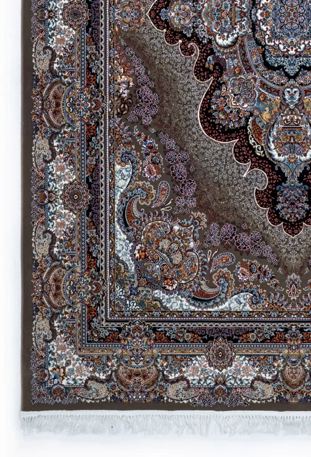 Carpets A beautiful, intricately designed carpet with a rich, vibrant pattern, perfect for adding a touch of elegance to any