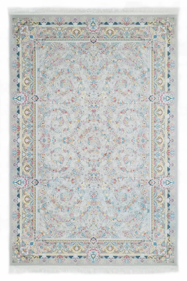 A beautiful, intricately designed carpet with a mix of colors and patterns, showcasing the art of carpets and rugs