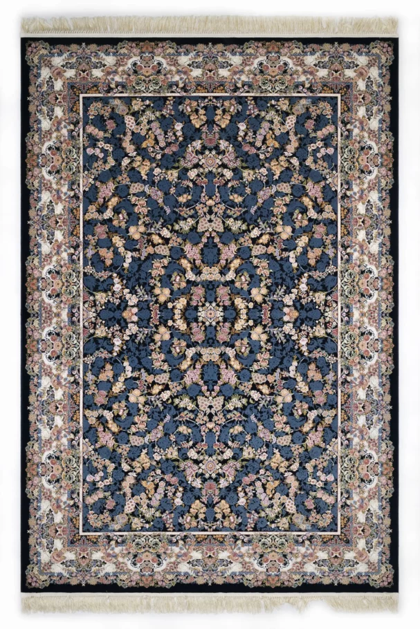 Carpets A beautiful, intricately designed carpet with a mix of blue, gold, and red hues
