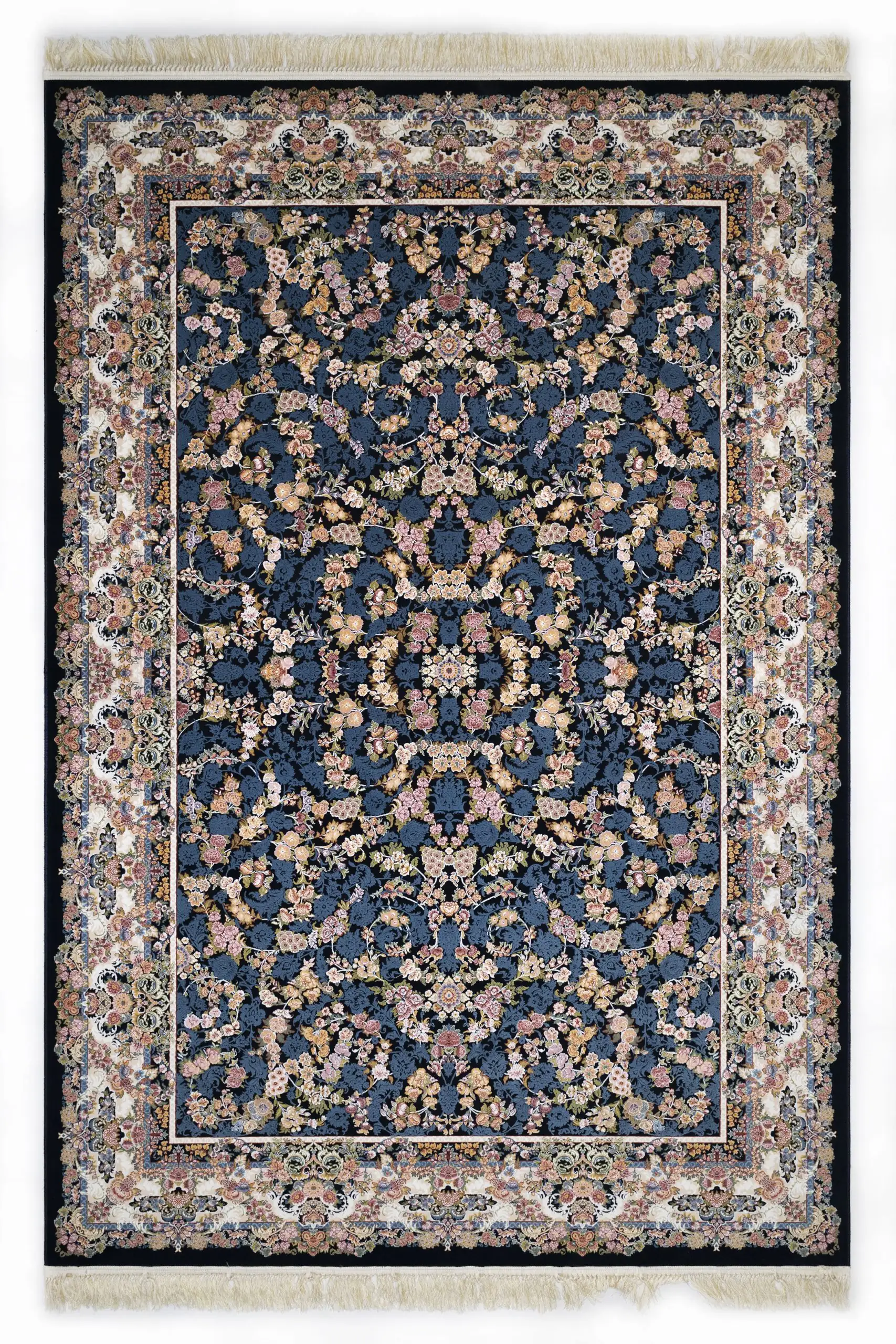 Carpets A beautiful, intricately designed carpet with a mix of blue, gold, and red hues
