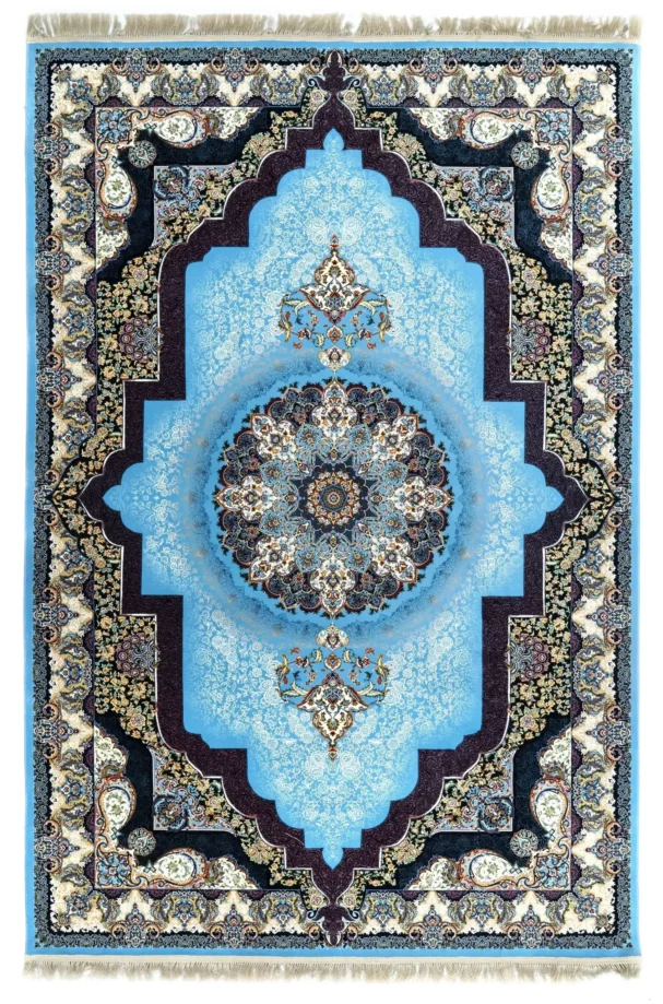 Qaleen Carpets' Persian-style rug with intricate patterns and colors