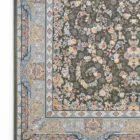 Carpets A beautiful, intricately designed carpet with a mix of flowers and patterns
