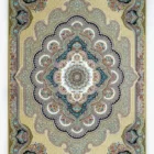 Carpets A stunning, intricately designed carpet with a central medallion and intricate patterns, showcasing the art of