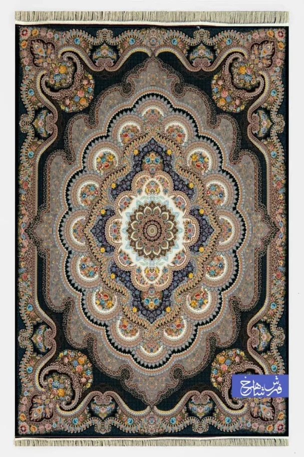 Carpets A stunning, intricately designed carpet with a rich, vibrant pattern, perfect for adding a touch of elegance to any