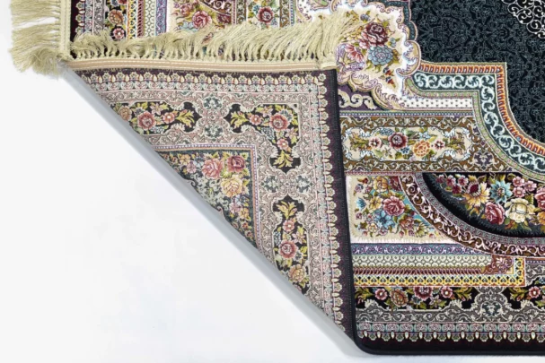A beautifully crafted carpet with intricate patterns and a rich, vibrant color palette, showcasing the art of carpet design