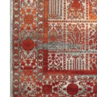 Carpets A beautiful, intricately designed carpet with a mix of red, white, and black colors