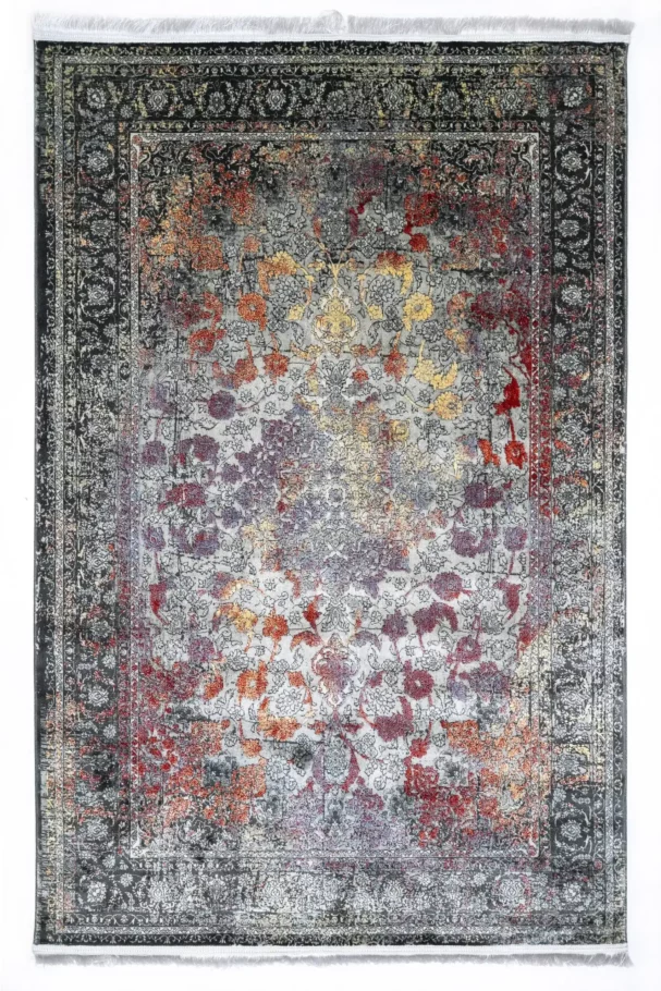 Carpets A beautiful, intricately designed carpet with a mix of colors and patterns, showcasing the art of carpeting