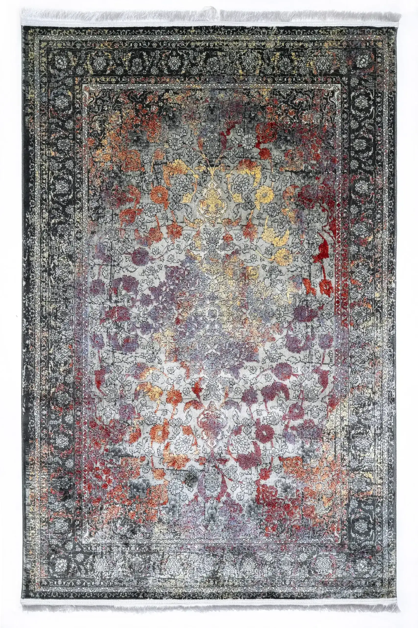 Carpets A beautiful, intricately designed carpet with a mix of colors and patterns, showcasing the art of carpeting