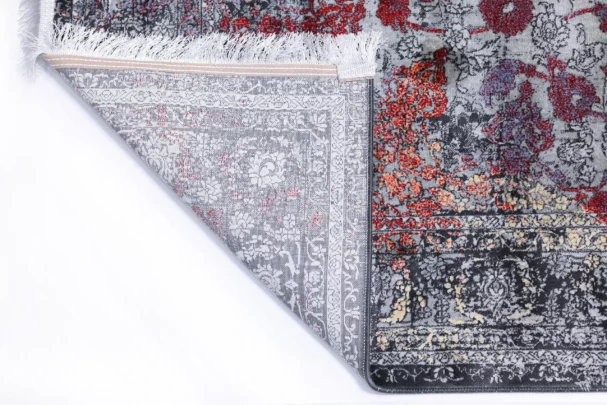 Carpets A carpet with a floral pattern and a subtle color scheme