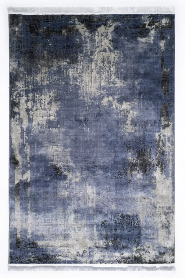 A beautiful, hand-woven carpet with a rich, intricate design, perfect for adding a touch of elegance to any room, with a