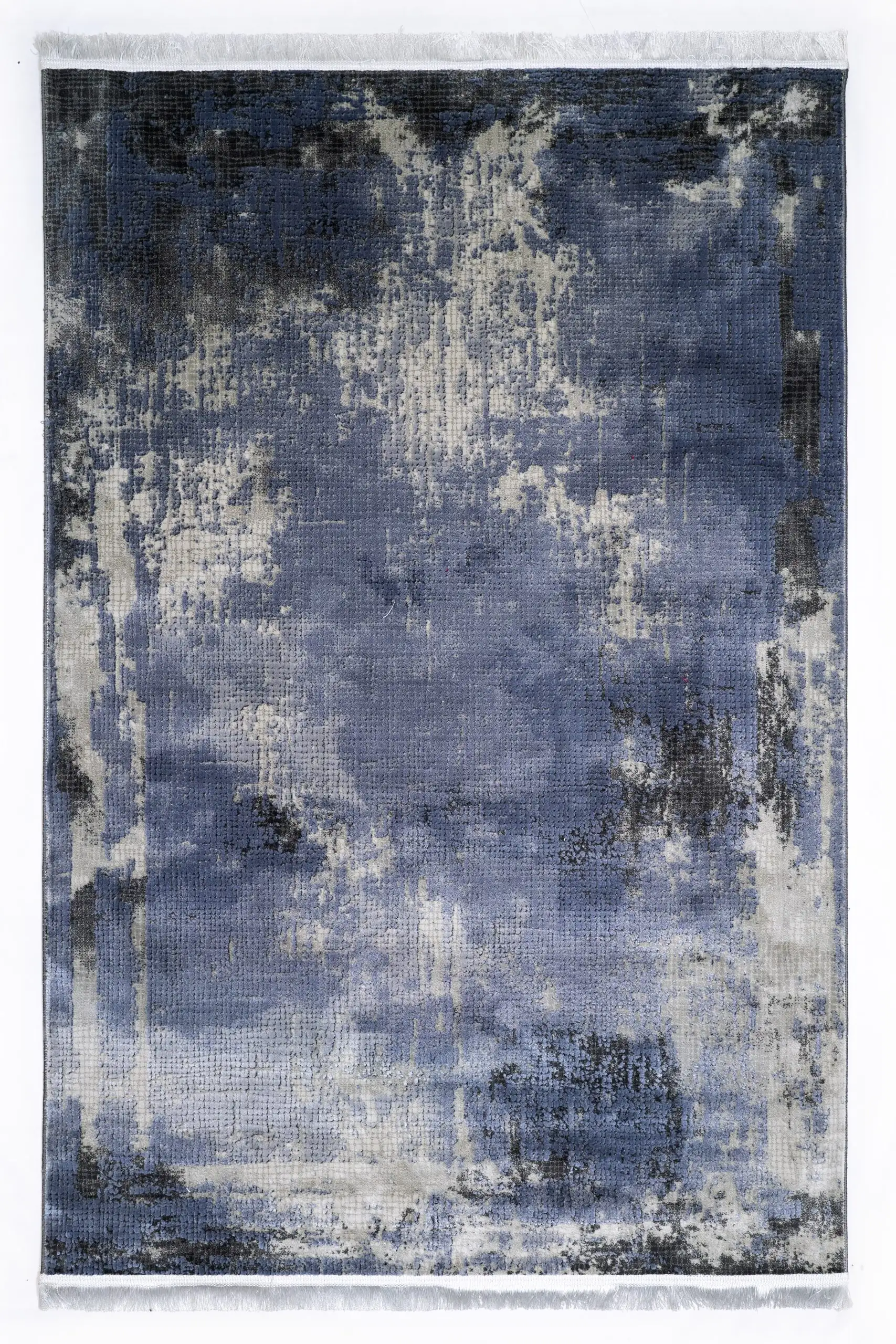 A beautiful, hand-woven carpet with a rich, intricate design, perfect for adding a touch of elegance to any room, with a