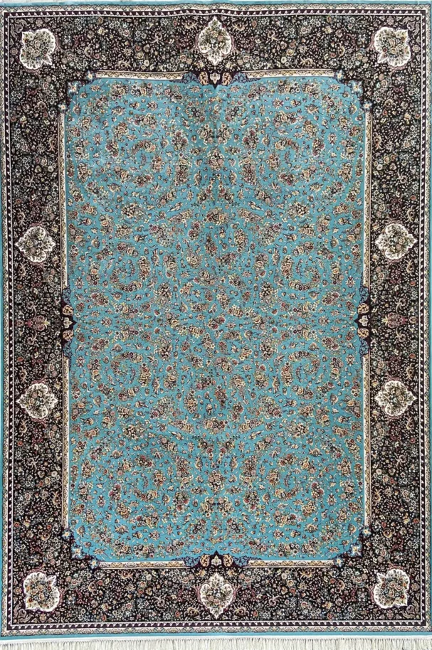 Carpets A beautiful, intricately designed carpet with a mix of blue and black colors