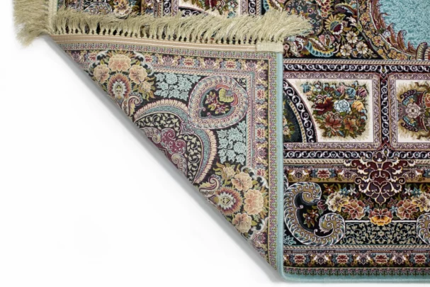 Carpets A beautifully crafted carpet with intricate patterns and a rich, vibrant color palette, perfect for adding a touch