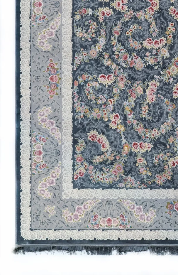 Carpets A beautiful, intricately designed carpet with a floral pattern, featuring a mix of colors and a soft, carpet-like