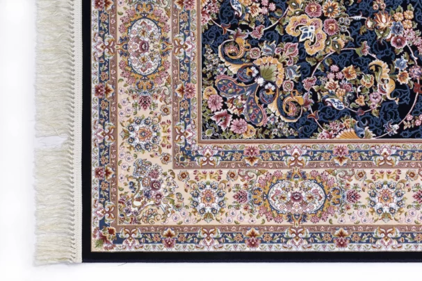 Carpets A beautiful, intricately designed carpet with a rich, vibrant pattern, showcasing the art of carpeting