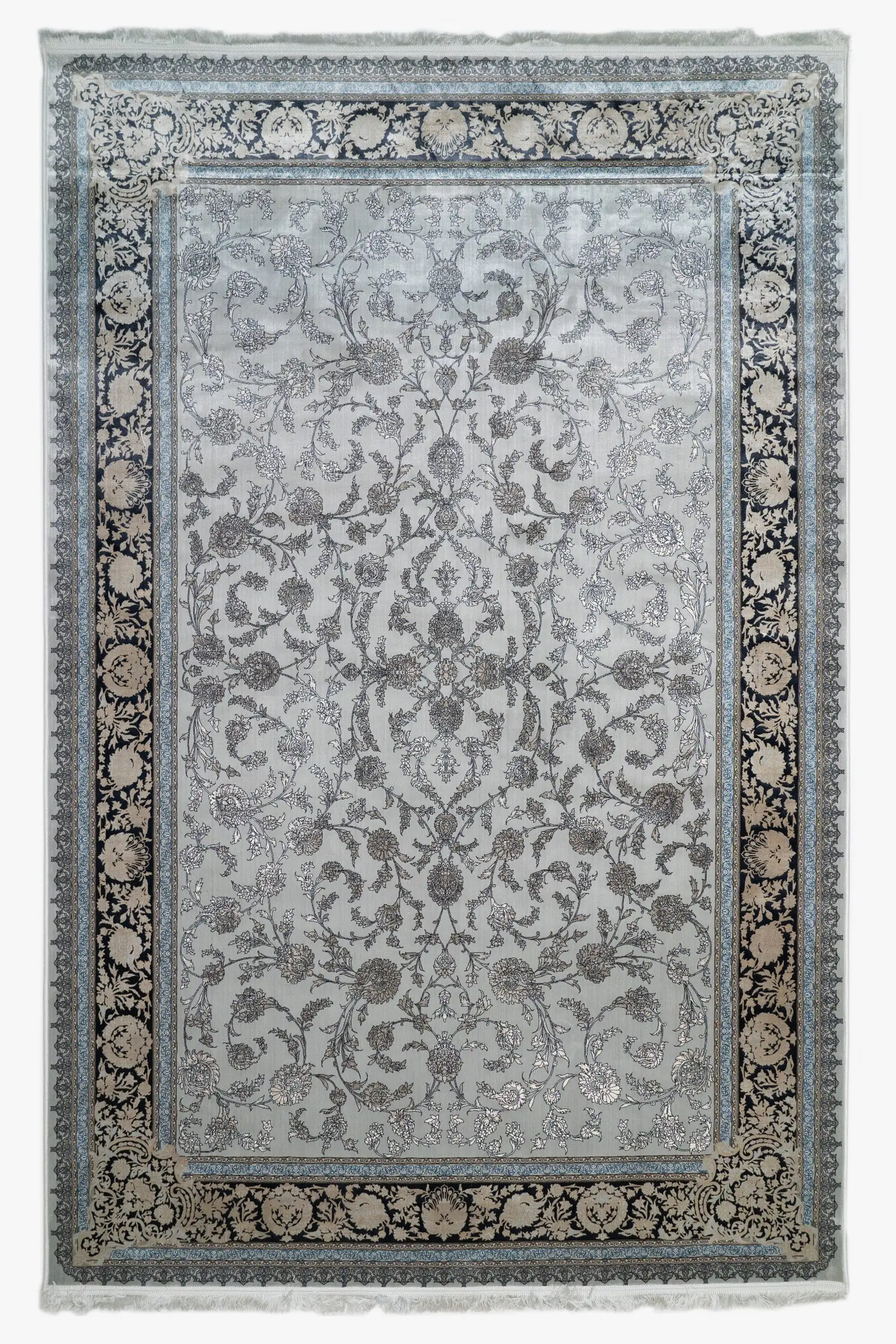 Carpets A beautiful, intricately designed carpet with a floral pattern, perfect for adding a touch of elegance to any room