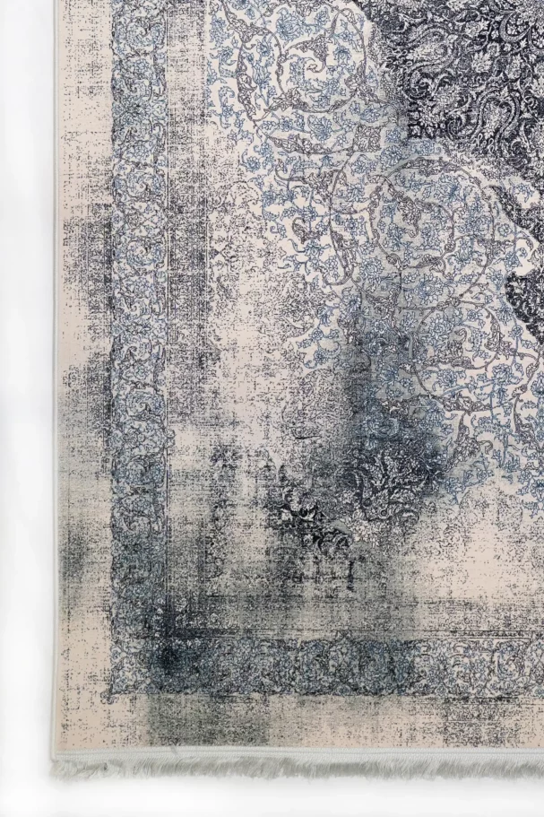 Carpets A rug with a unique, distressed design