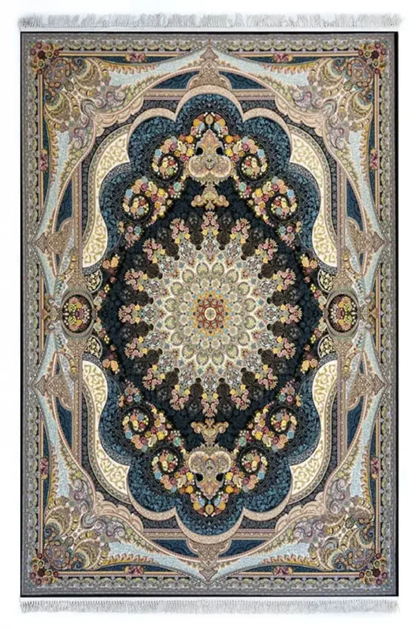 Carpets A stunning, intricately designed carpet with a rich, vibrant pattern, perfect for adding a touch of elegance to any