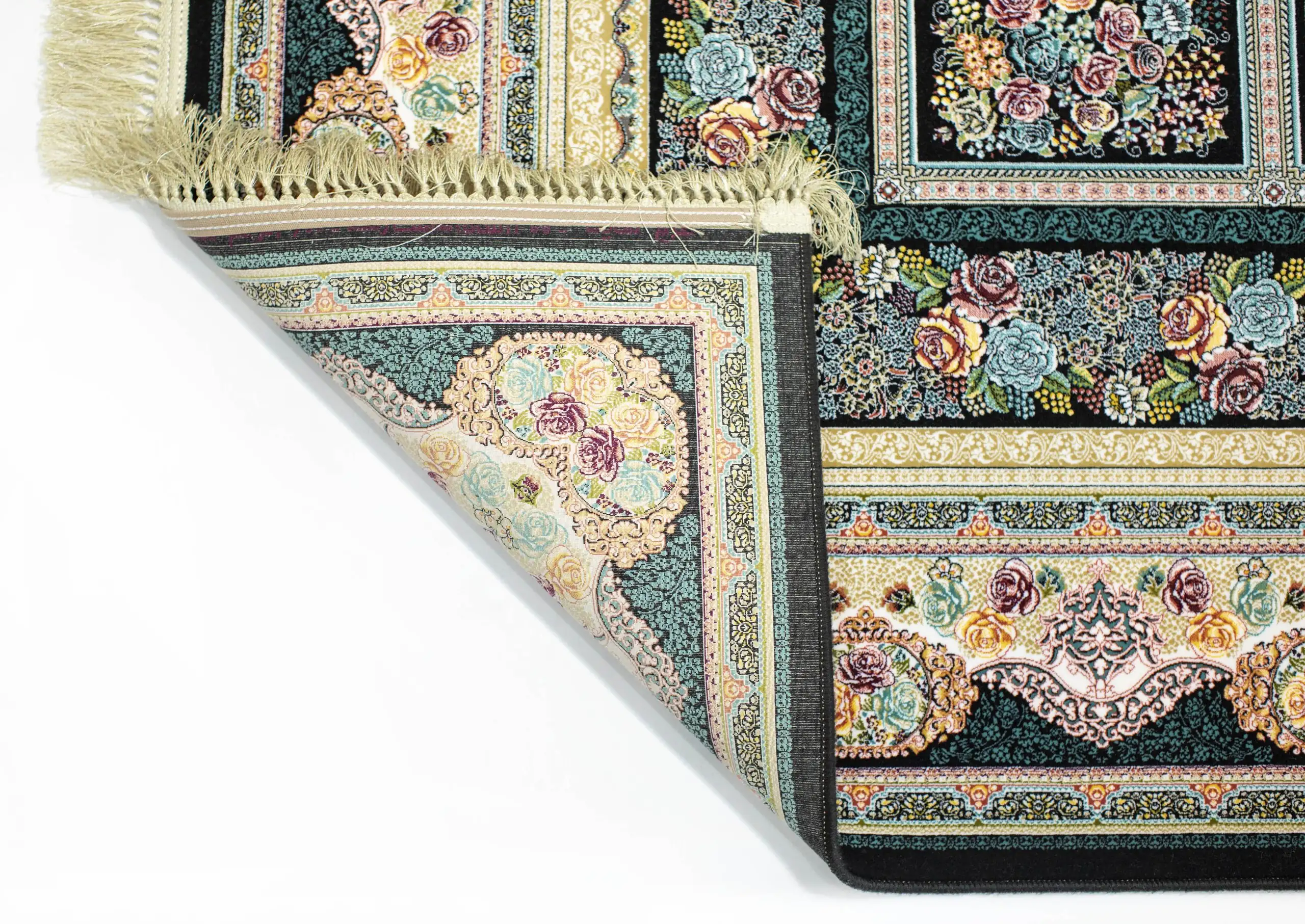 Carpets A beautifully crafted carpet with intricate patterns and a soft, carpeted texture, perfect for adding a touch of