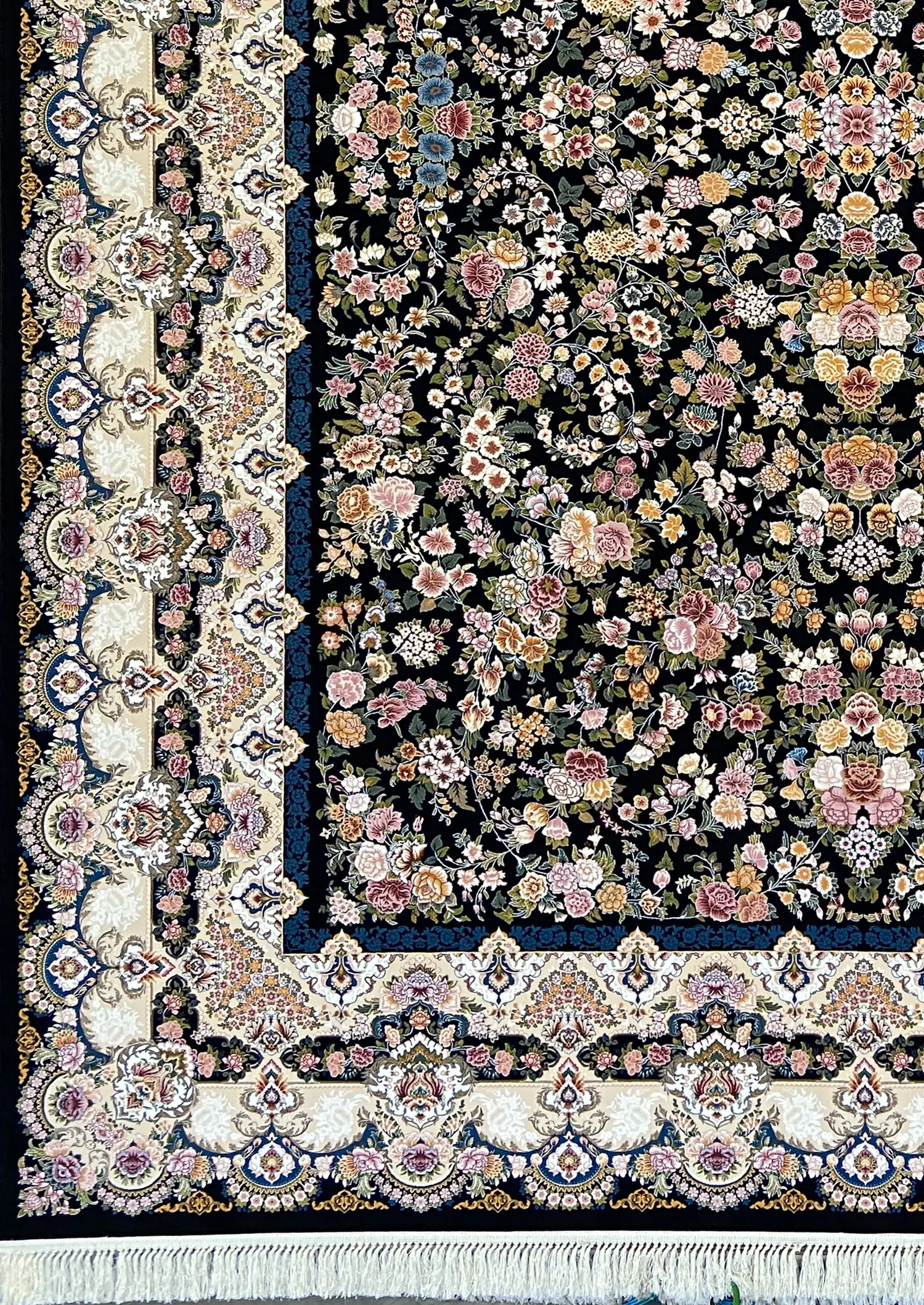 Carpets A beautiful, intricately designed carpet with a floral pattern