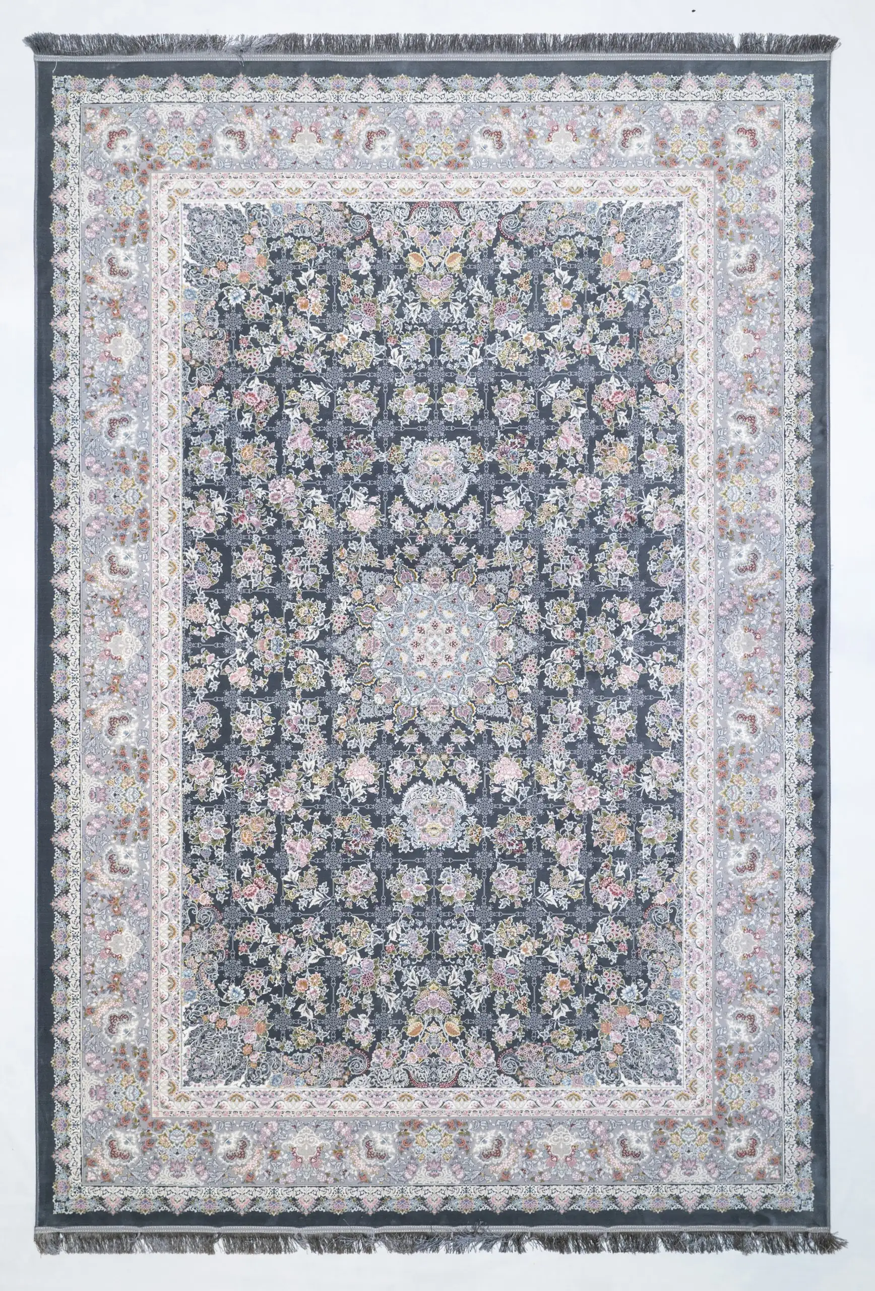 A beautiful, intricately designed carpet with a mix of colors and patterns, showcasing the art of carpets and rugs