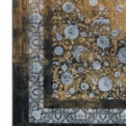 Carpets A beautiful, intricately designed carpet with a rich, golden color and a pattern of flowers and leaves
