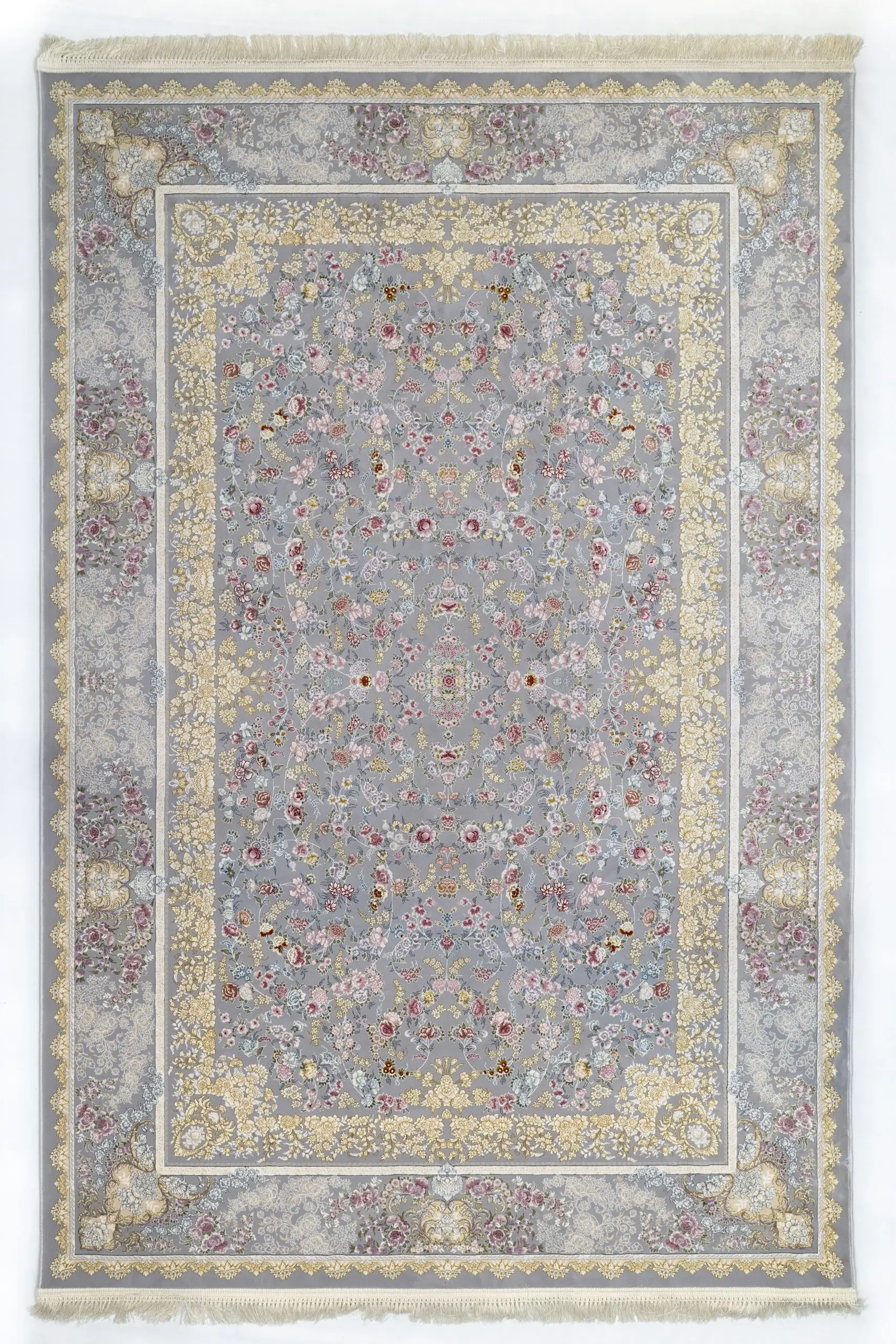 Carpets A beautiful, intricately designed carpet with a mix of colors and patterns, showcasing the art of carpeting
