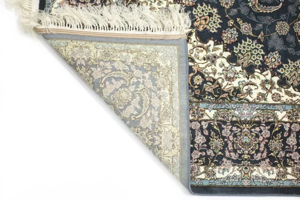 Carpets A carpet with a floral pattern and a fringe at the top
