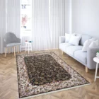 Carpets A beautifully designed carpet in a living room, adding a touch of elegance and comfort to the space