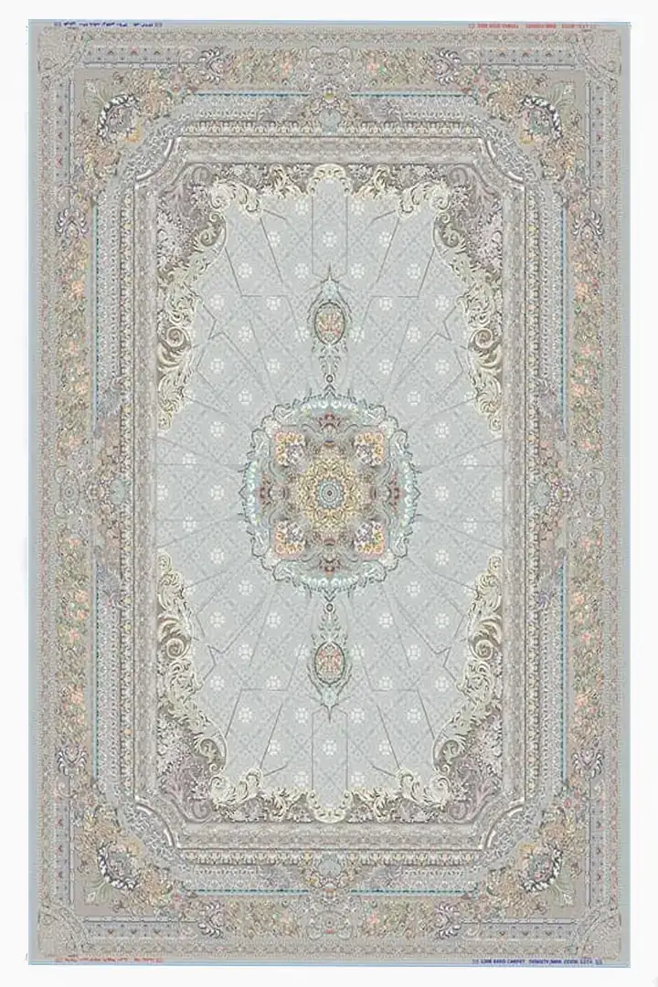 Carpets A large, intricately designed rug with a central medallion and border