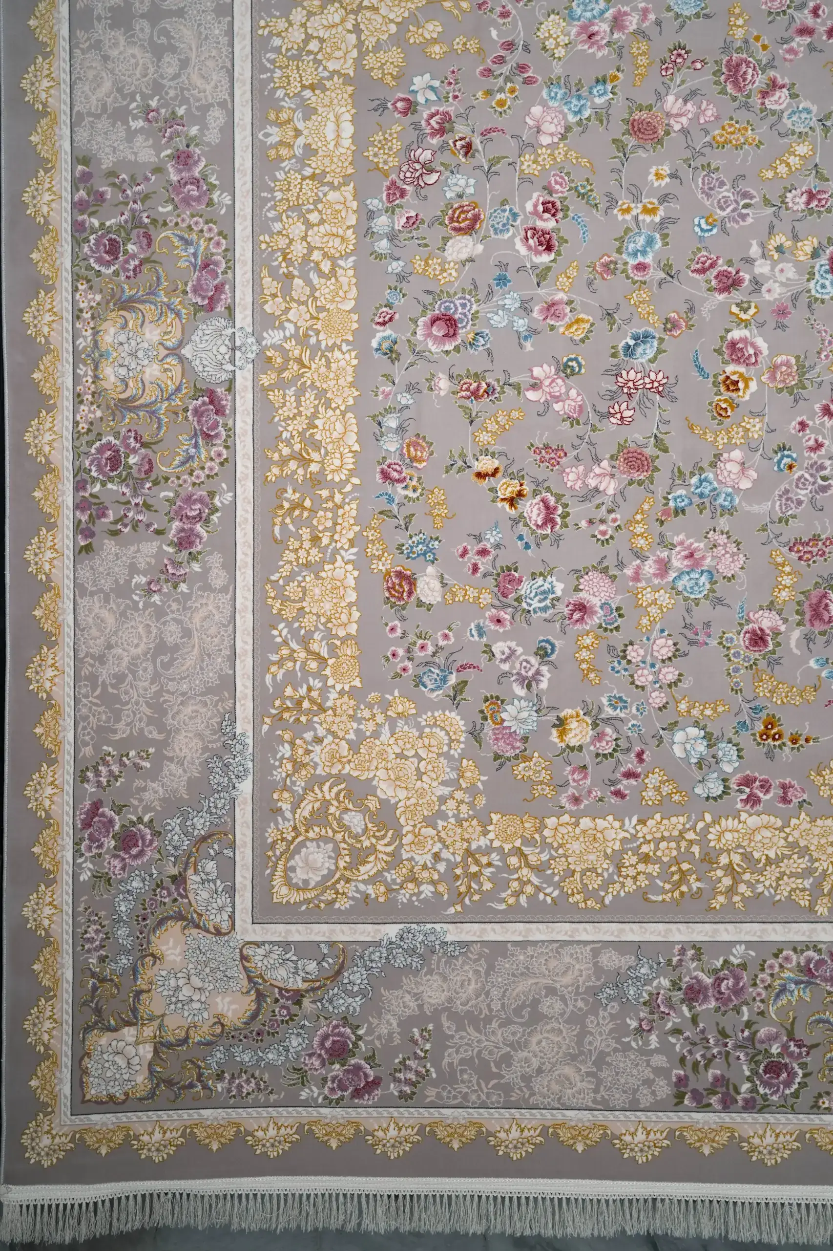 Carpets A beautiful, intricately designed carpet with a floral pattern